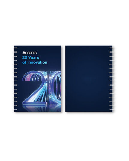 Acronis 20th anniversary notebook